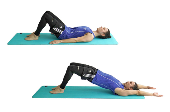 Pilates Brücke (Bridging)
